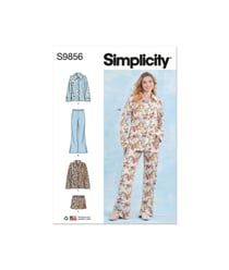 Patron Simplicity 9856 - Vêtements de nuit pour dames taille n°FR 34-52