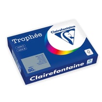 Ramette de papier CLAIREFONTAINE - 500 feuilles - Gris Acier - A4 - 80g