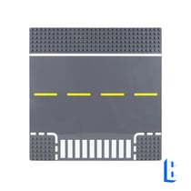 Jeux De Construction - Wange - La Plaque De Route Avec Le Croisement En T -