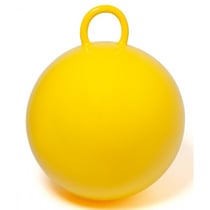 Ballon sauteur jaune 60 cm - jeu de plein air