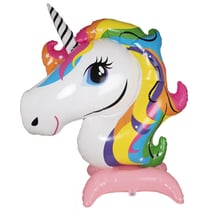 Ballon géant - tête de licorne - à poser