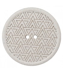 Boutons Recyclés ethniques 20 mm X 4 écru - Union Knopf Ecru