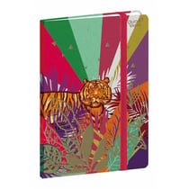 CARNET A5 - 192 PAGES Jungle spirit - 15x21 cm - avec élastique