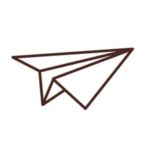 Graine Créative - Tampon en bois Avion origami