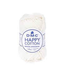 Pelote de 20Gr - coton spécial Amigurumi HAPPY COTTON - PPSC - Oeko Tex- Dmc 761 Ecru