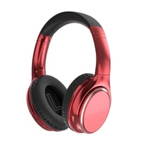 Casque Audio Pliable Bluetooth Sans Fil Rouge Basses Puissantes Longue Autonomie Rouge YONIS