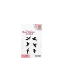 Tampons transparents petits oiseaux NELLIE SNELLEN