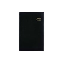 Agenda 2025 Brepols Saturnus Basic 1 jour par page 13 x 20,8 cm noir