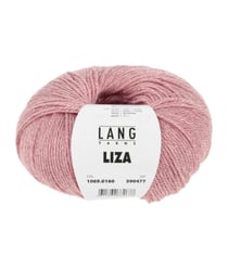 Pelote de laine et soie à tricoter Liza - Lang Yarns 160 Rose
