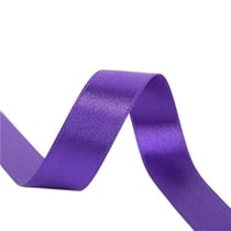 Bobine 25m ruban satin double face Violet fabriqué en France