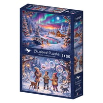 Puzzle 500 pièces - 2 Puzzles - La Magie de l'Hiver - Bluebird Puzzle