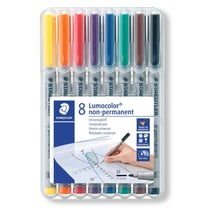 8 feutres d'écriture - Non permanent - Toutes surfaces - Pointe moyenne - Staedtler