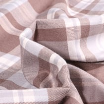 Tissu Tartan Ecossais  British sur fond Marron chocolat