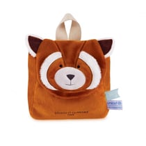 Sac à dos bébé PANDA ROUX - 20 x 20 x 10 cm - Unicef - Doudou et Compagnie