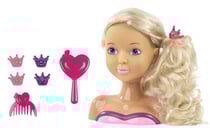 Tête à coiffer et a maquiller blonde ma belle princesse 21 cm - bayer design - poupée et accessoires