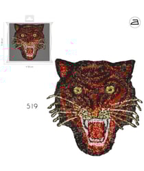 Ecussons Thermocollant Tigre Sequin 23 x 22 cm - Mediac 519 rouge