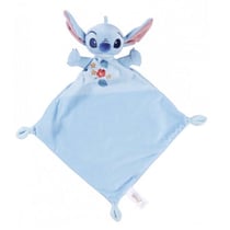 Stitch doudou plat bleu 22 x 22 cm - peluche disney collection lilo et stitch - nicotoy