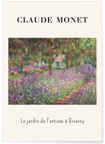 Affiche Claude Monet - Le Jardin de l'artiste à Giverny | A3 : 29,7x42cm