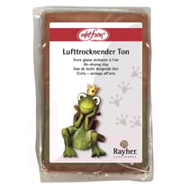 Terre glaise séchante à l'air, 500g, brun foncé