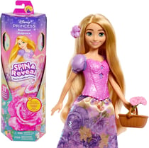 Spin&Reveal Raiponce Mattel Poupée es avec surprises HTV86