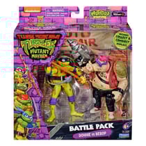 Les Tortues Ninja - Figurines Donatello vs. Bebop 11 cm