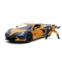 CHEVROLET Corvette Stingray avec figurine WOLVERINE 2020 MARVEL X-MEN