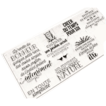 Tampons transparents "se recentrer sur soi-même"