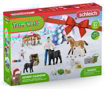 Calendrier de l'avent farm world ferme - schleich - 98643 - figurines animaux