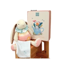LAPIN CIBOULETTE – Pantin avec doudou - Doudou et Compagnie - Beige