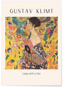 Affiche Gustav Klimt « Lady with a fan» | A3 : 29,7x42cm