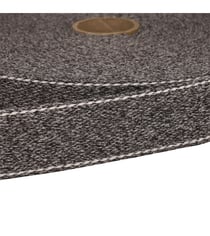 Bobine 20m sangle chinée point sellier 30mm gris moyen