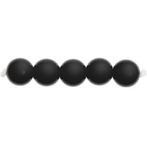 24 Perles rondes 10 mm - noir