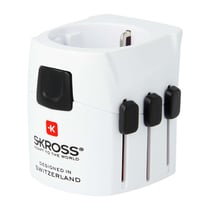 Skross Adaptateur de Voyage PRO Light 7A Prises Universel Blanc