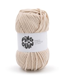 Fil velours 100GR à tricoter PINGO CHENILLE - Pingouin - certifié Oeko-Tex Beige Marron