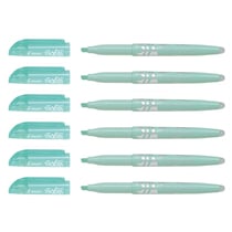 Lot de 6 surligneurs effaçables - PILOT - FRIXION LIGHT SOFT - Vert pastel