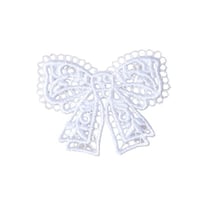 Ecusson thermocollant en dentelle noeud 3,6cm x 3,4cm