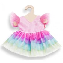Robe de princesse arc-en-ciel 28/35 cm - heless - habit poupon (04)
