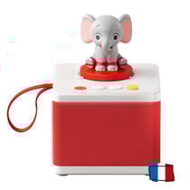 FABA Conteur d’histoires pour Enfants, Enceinte Audio avec Personnage Sonore Ele l’Éléphant, Jeu éducatif avec Contes et Chansons, Enfants de 3+ ans