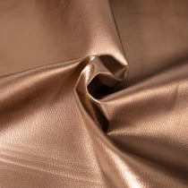 Tissu Simili cuir d'ameublement uni Bronze - Par 50 cm