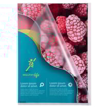 Sachet de 10 pochettes coin polypropylène grainé 12/100e - A4 - Cristal - x 10 - Exacompta