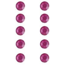 Pierres strass en plastique autocollants 5 mm - rose foncé