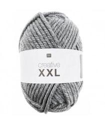 Pelote de laine à tricoter CREATIVE XXL 1000 gr ! - Rico Design 03 Gris
