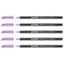 Lot de 5 feutres de coloriage pointe fine 1 mm - EDDING - Lavande baies