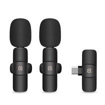 Microphone Sans Fil Réduction de Bruit Pour Téléphone Type-C Noir YONIS
