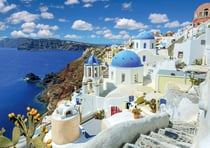 Puzzle 1000 pièces - Discover Europe - Santorin - DToys