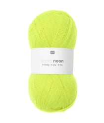 Pelote de laine à chaussette Socks Neon 4 Fils - 100GR - Rico Design 01 Jaune Fluo