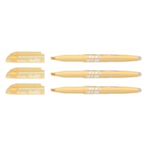 Lot de 3 surligneurs effaçables pointe biseau 3,8 mm - PILOT - FRIXION LIGHT SOFT - Orange pastel