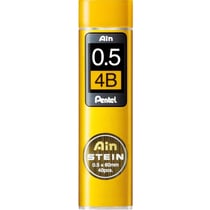 Mine de rechange Pentel - AIN STEIN C275 - 0,5 mm - Dureté 4B - Lot de 12 étuis de 40 mines