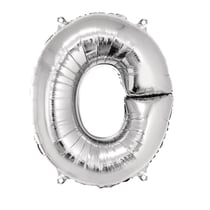 Ballon Lettre O, 40cm, 1pce. , argent