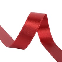 Bobine 25m ruban satin double face Rouge hermes